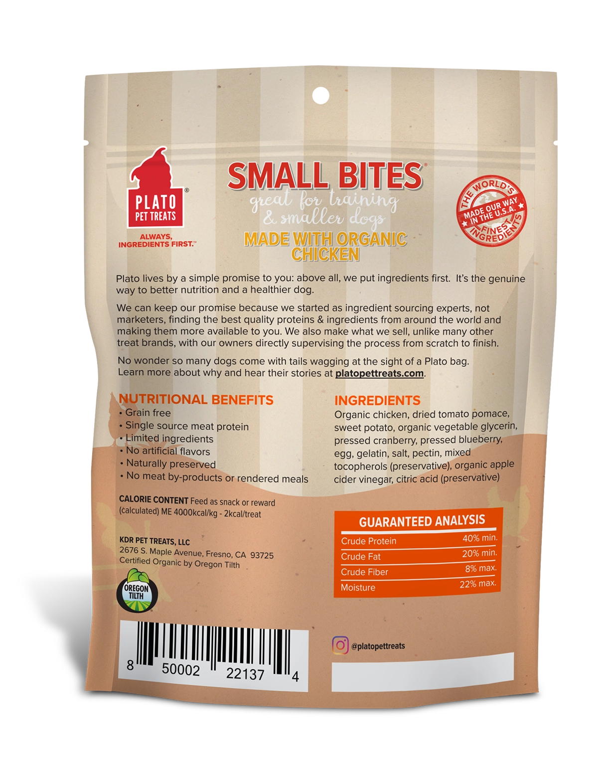 Plato Small Bites Organic Chicken 6oz