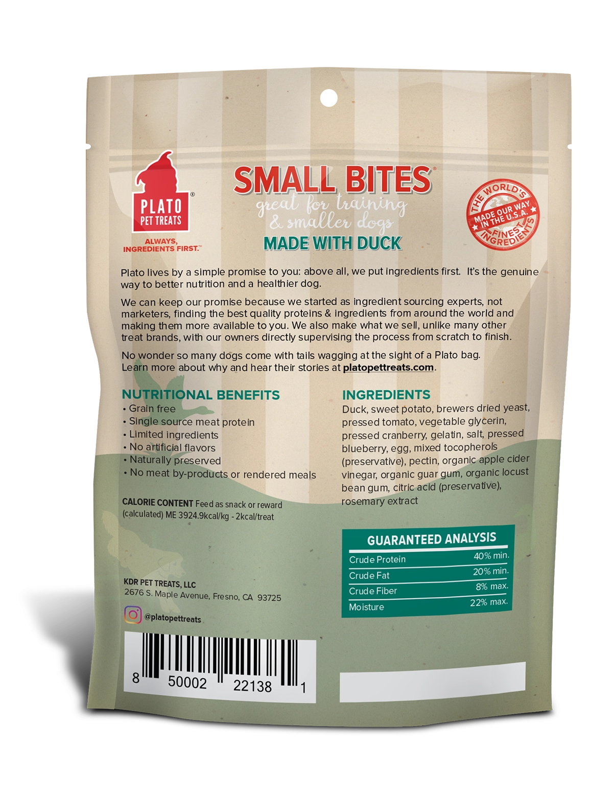 Plato Small Bites Duck 6oz