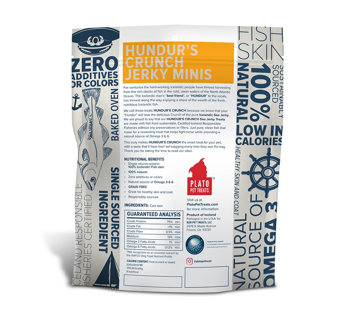 Plato Hundur's Crunch Jerky Minis 10oz