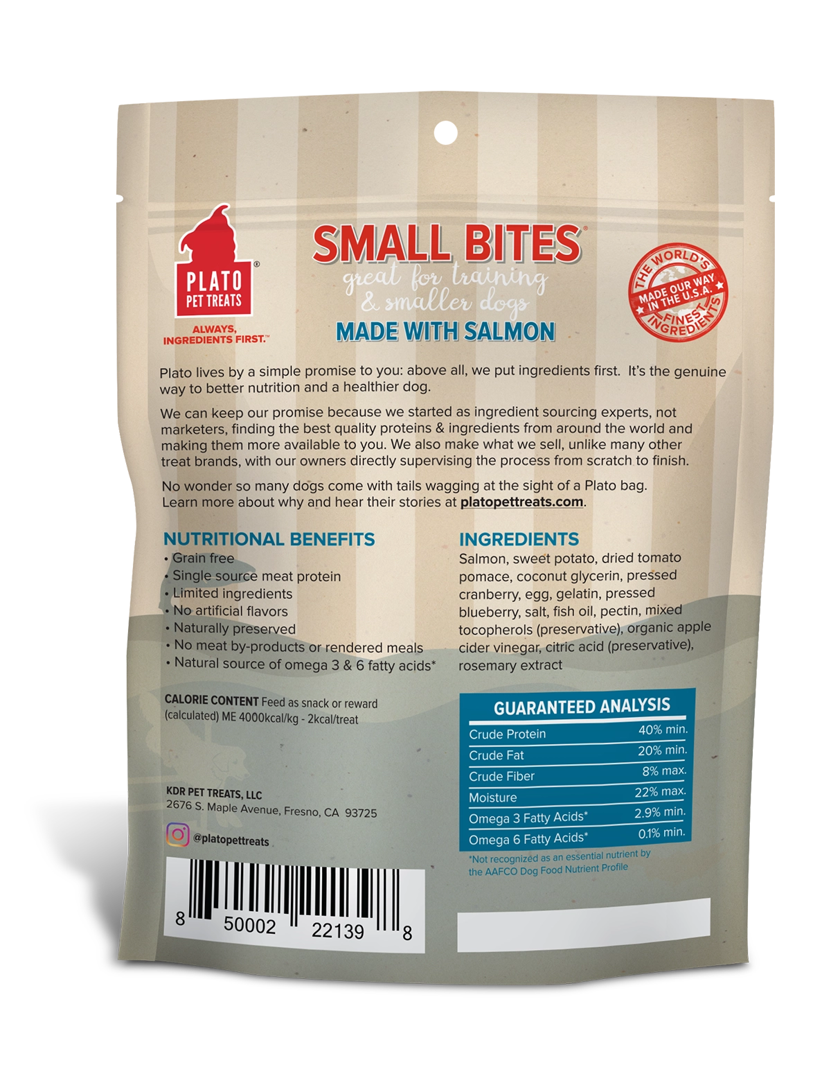 Plato Small Bites Salmon 6oz