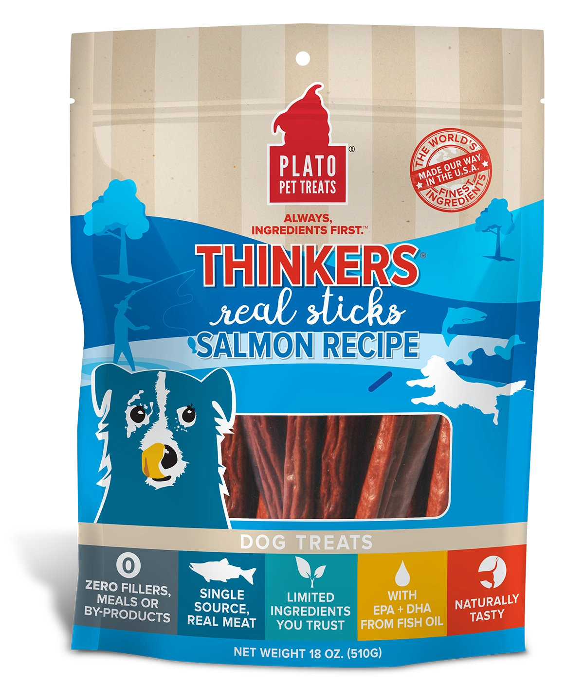 Plato Thinkers Salmon 18oz