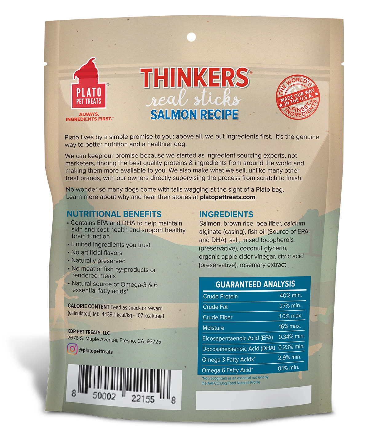 Plato Thinkers Salmon 18oz