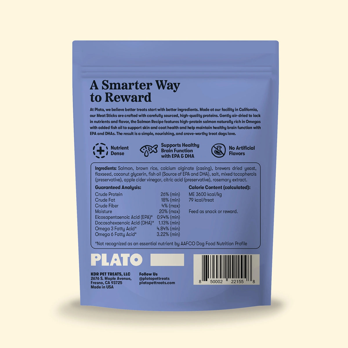 Plato Meat Sticks Salmon 18oz