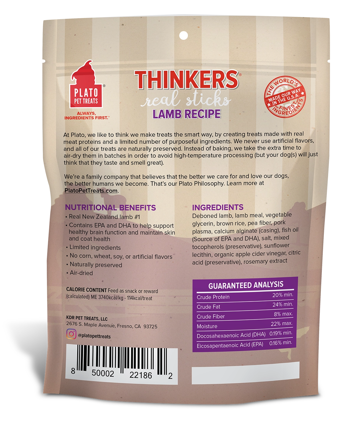 Plato Thinkers Lamb 18oz