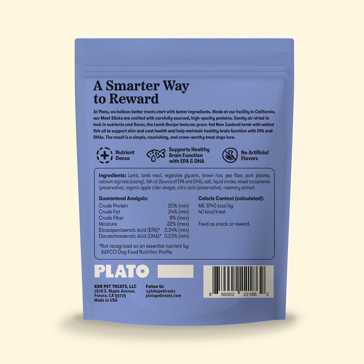 Plato Meat Sticks Lamb 18oz