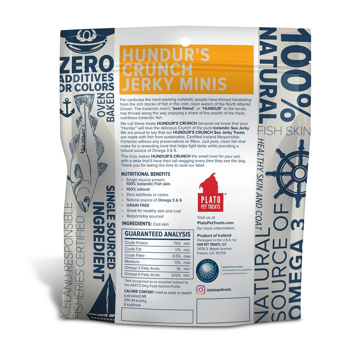 Plato Hundur's Crunch Jerky Minis 3.5oz