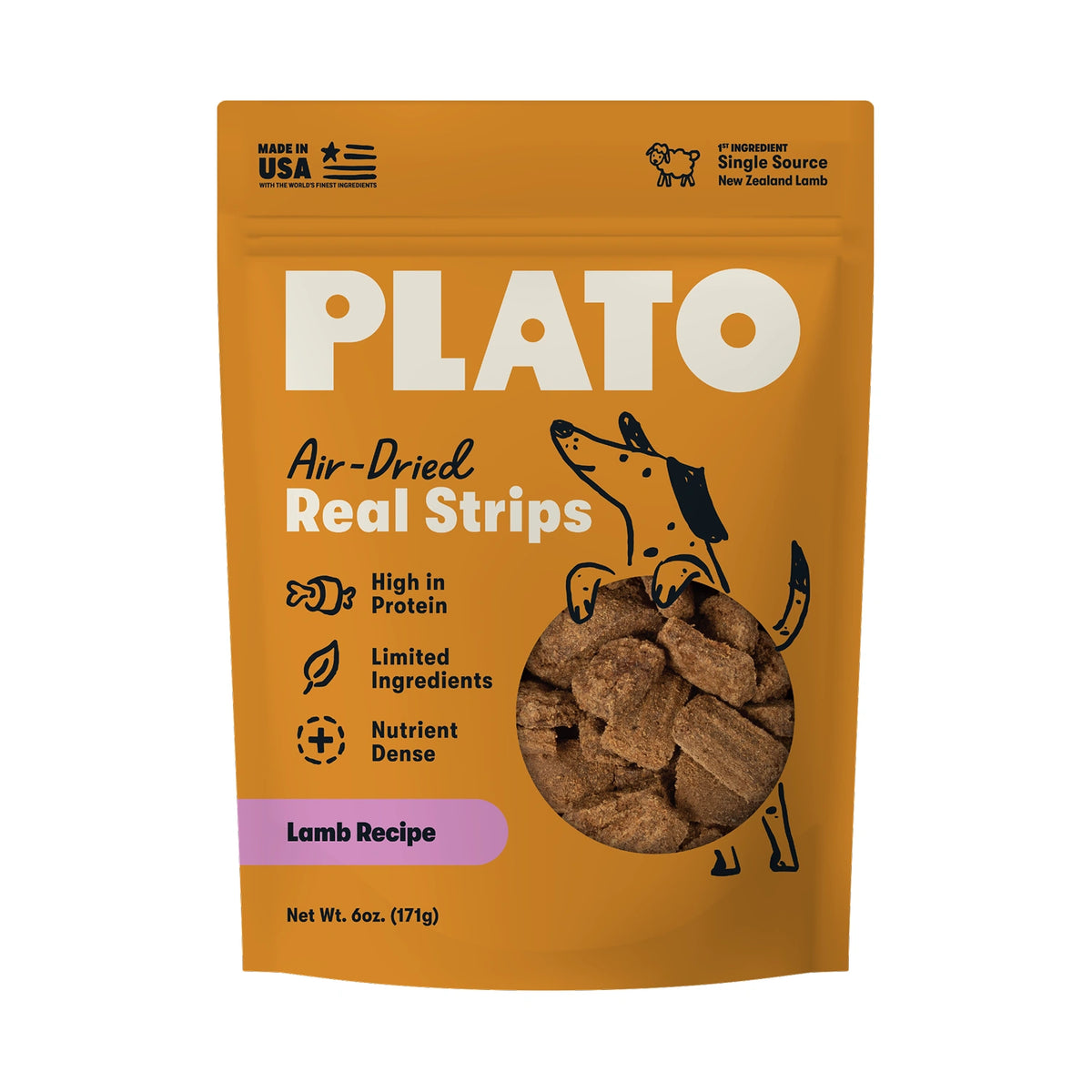 Plato Original Real Strips Lamb 6oz