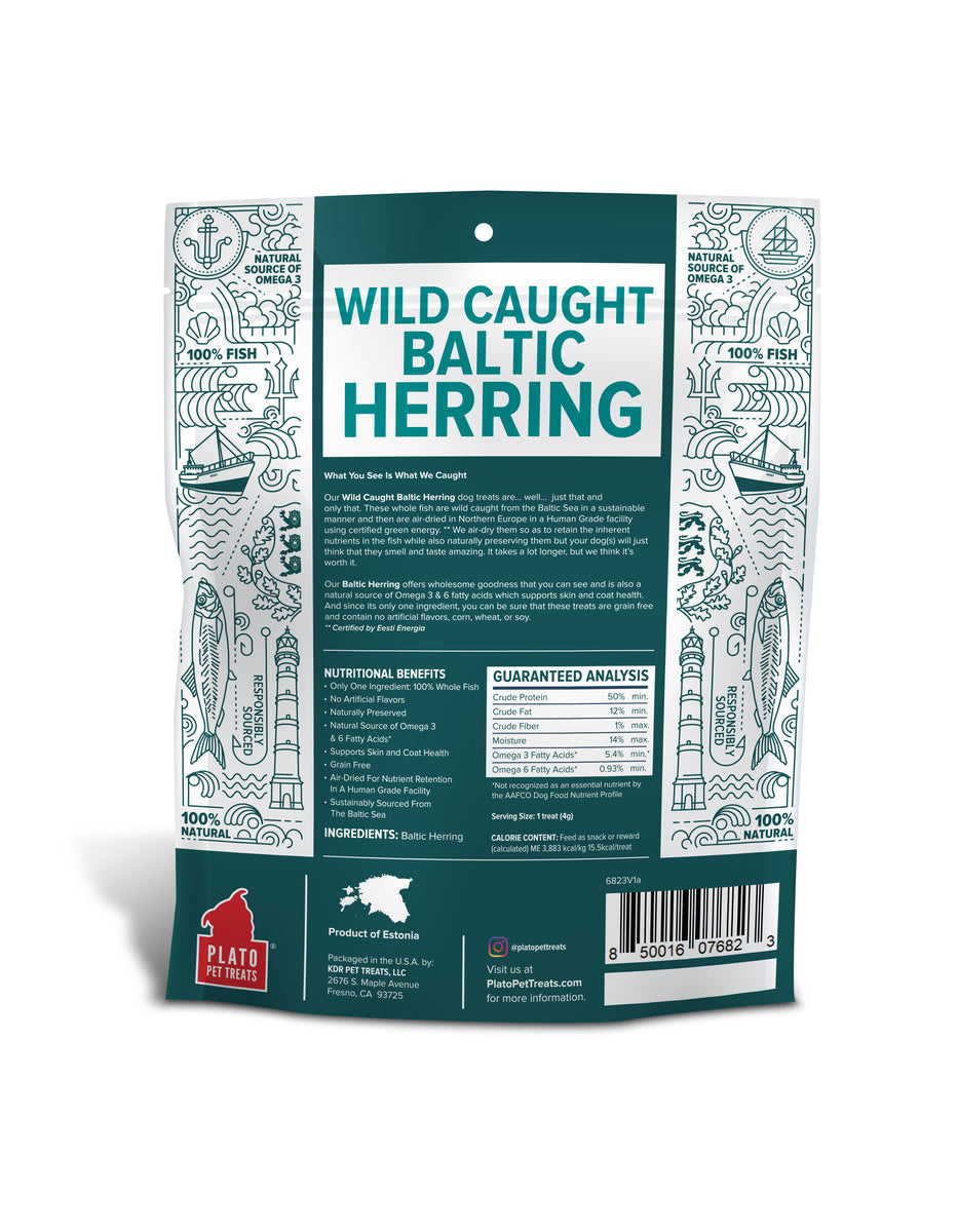 Plato Pet Treats Baltic Herring 8.5oz