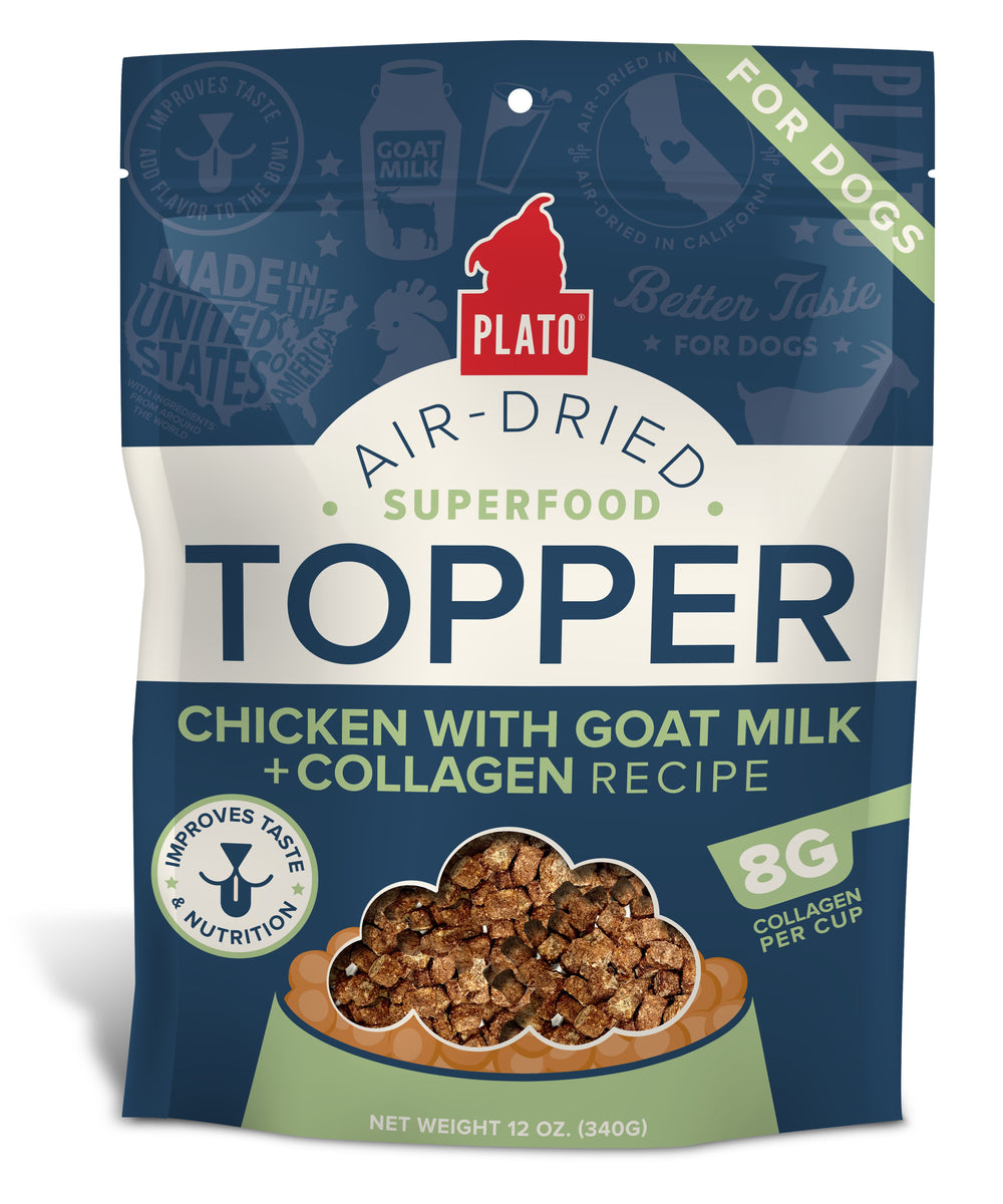 Plato Food Topper Chicken with Goat Milk & Collagen Recipe 12oz