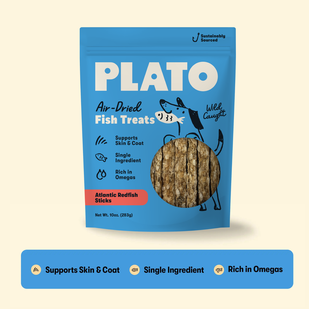 Plato Air Dried Air Dried Atlantic Redfish Sticks 10 Oz