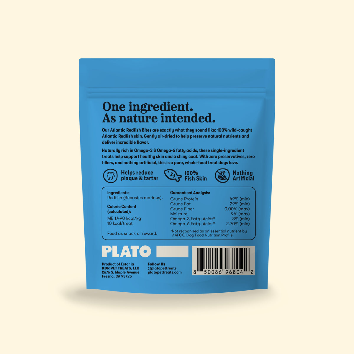 Plato Air Dried Air Dried Atlantic Redfish Bites 3.5 Oz