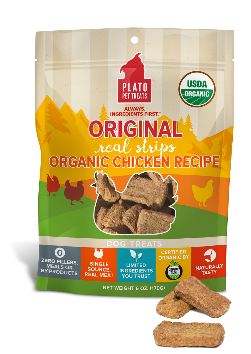 Plato Original Real Strips Organic Chicken 6oz