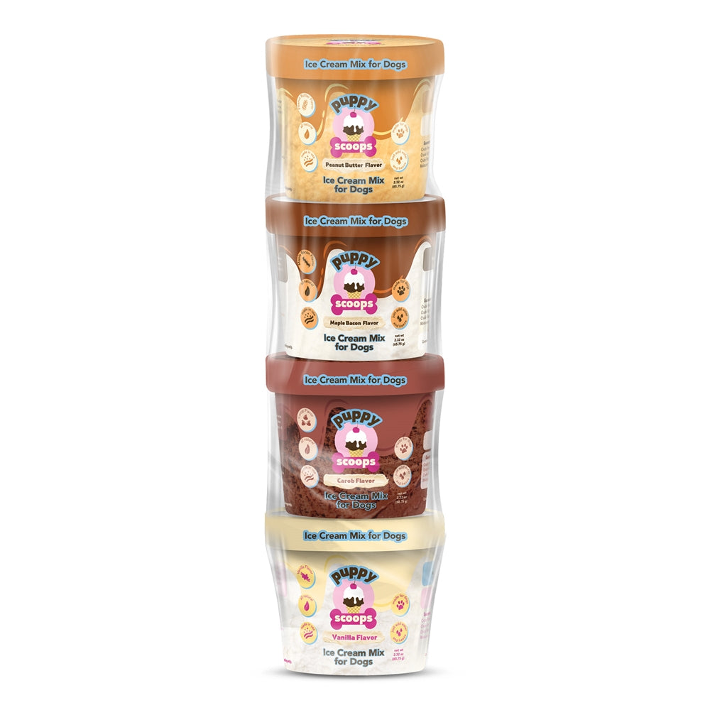 Puppy Cake Puppy Scoops Ice Cream Assorted Flavor 4pk