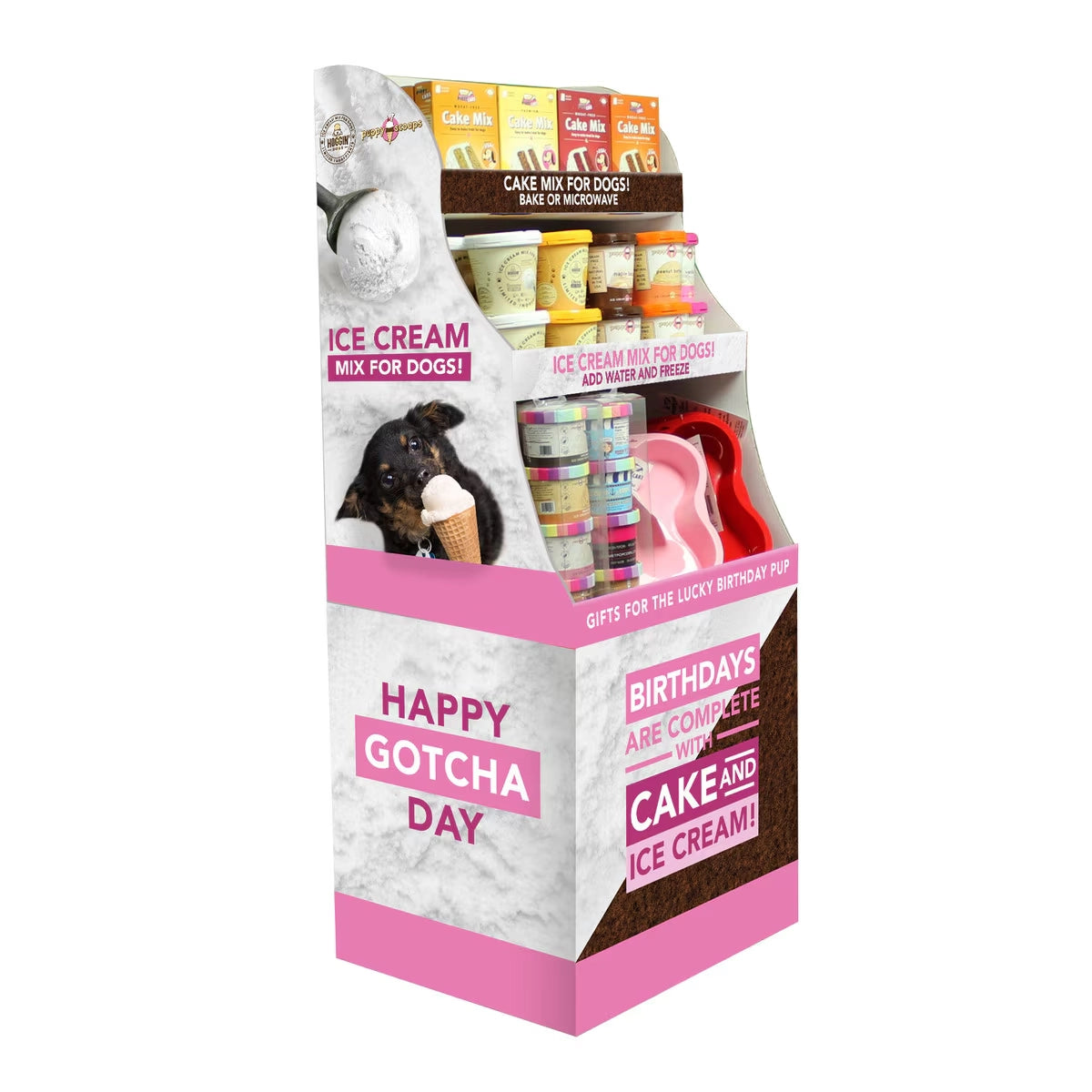 Puppy Cake POP Floor Display