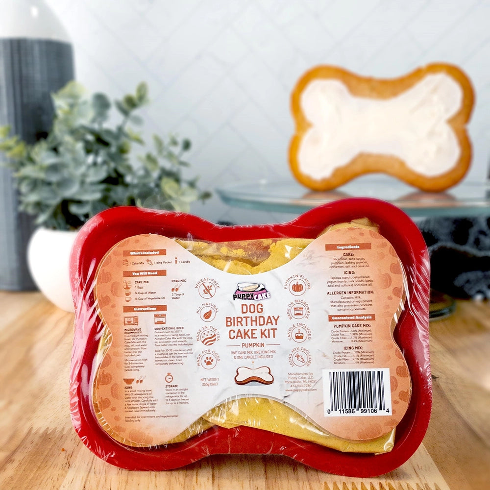 Puppy Cake Dog Birthday Cake Kit Pumpkin 9oz