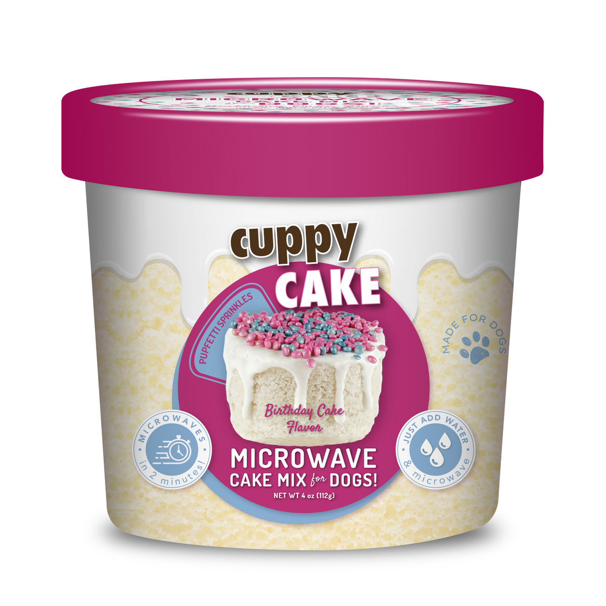 Puppy Cake Cuppy Cake Birthday Cake Flavor with Pupfetti Sprinkles 4oz