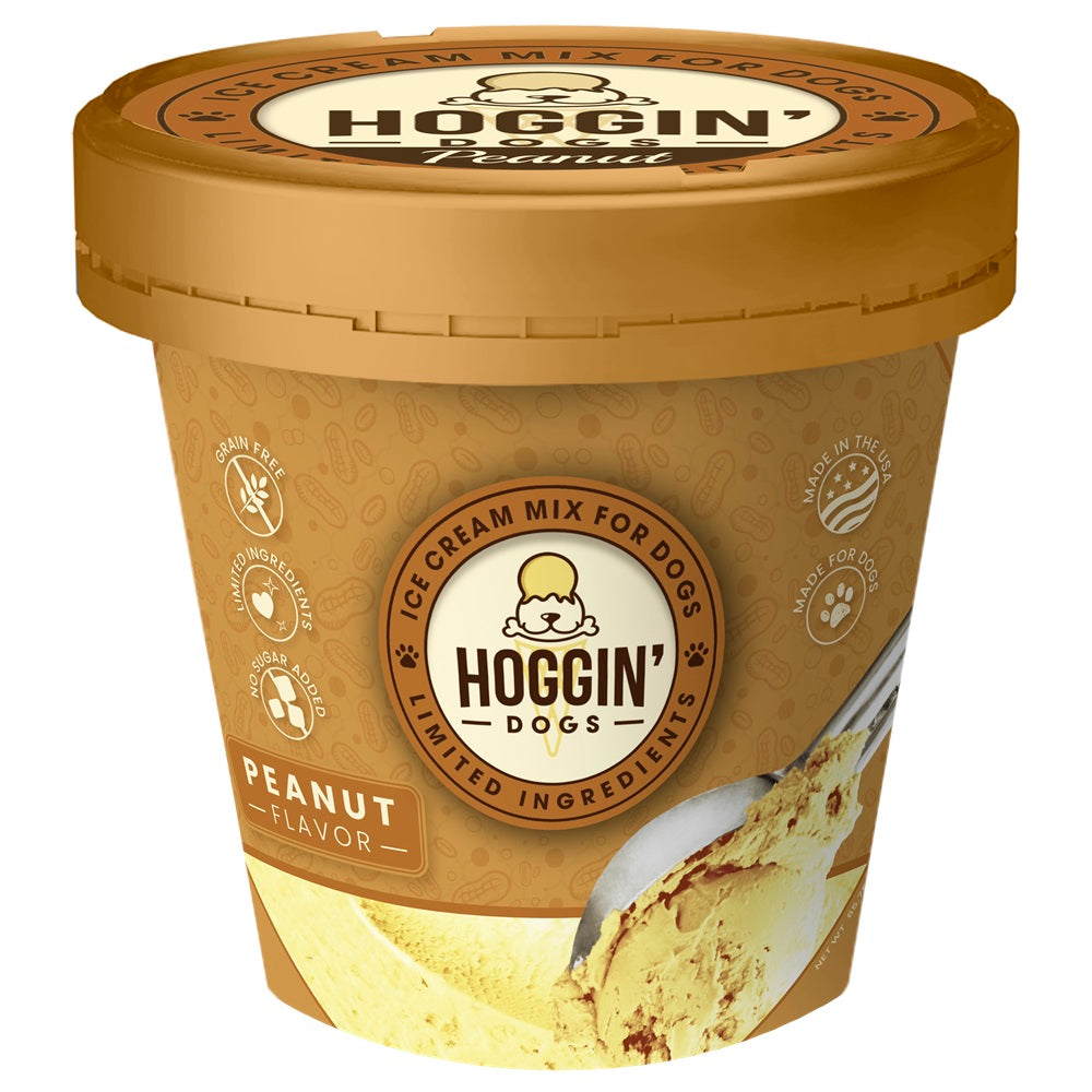 Puppy Cake Hoggin' Dogs Ice Cream Mix Peanut Pint Large 4.65oz