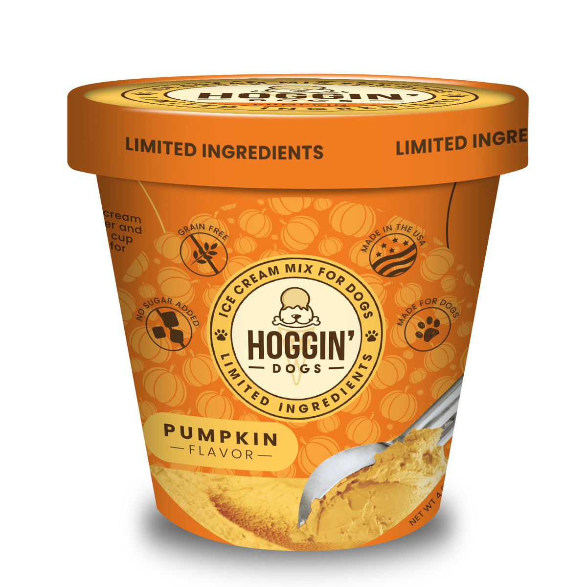 Puppy Cake Hoggin' Dogs Ice Cream Mix Pumpkin 4.65 oz
