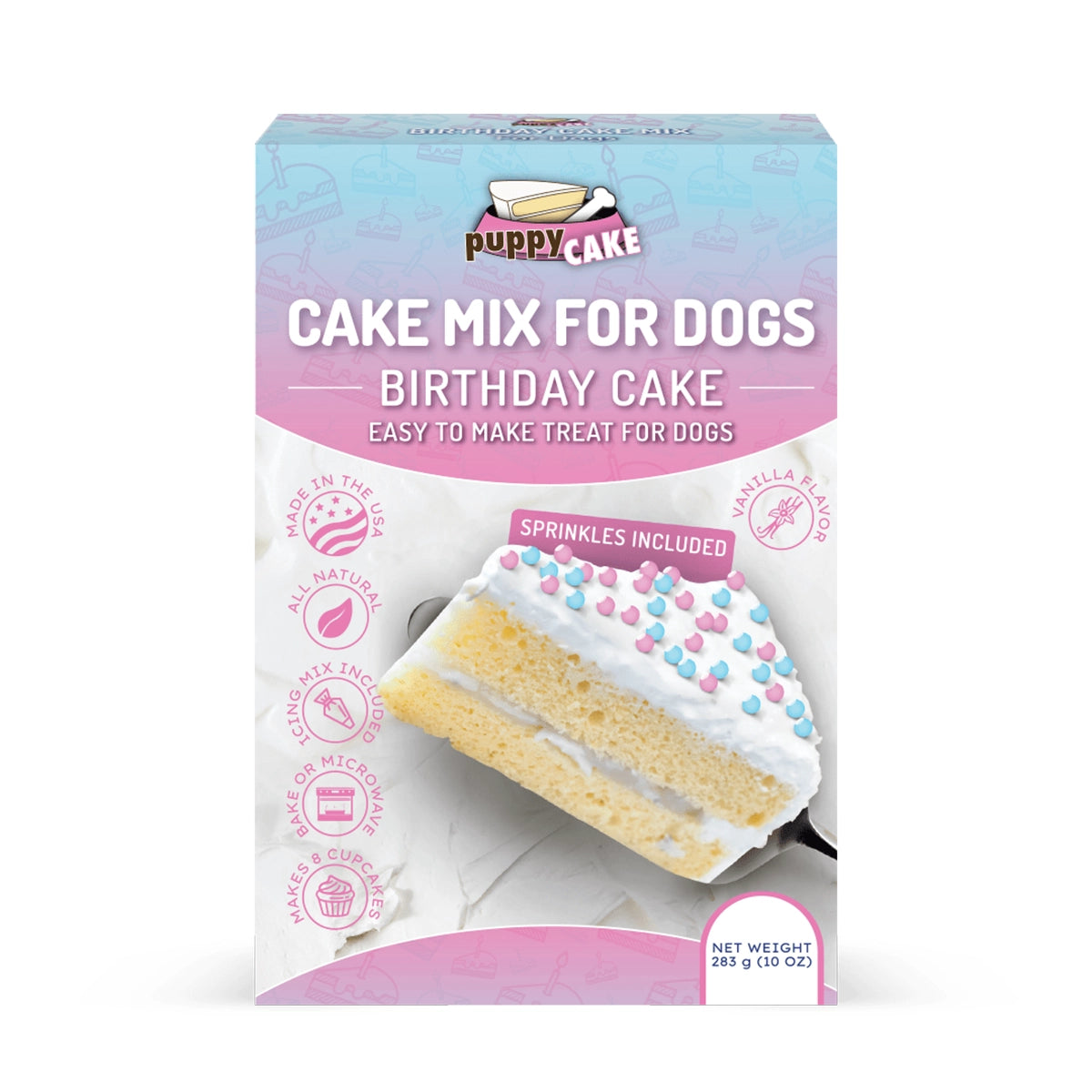Puppy Cake Mix Birthday Cake Flavored with Pupfetti Sprinkles 10oz