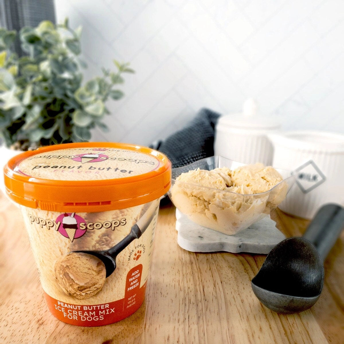 Puppy Cake Scoops Ice Cream Mix Peanut Butter Pint Large 4.65oz
