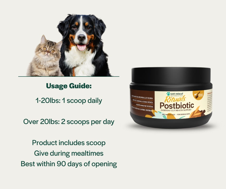 Pet Releaf Rituals Postbiotic Gut Health Powder