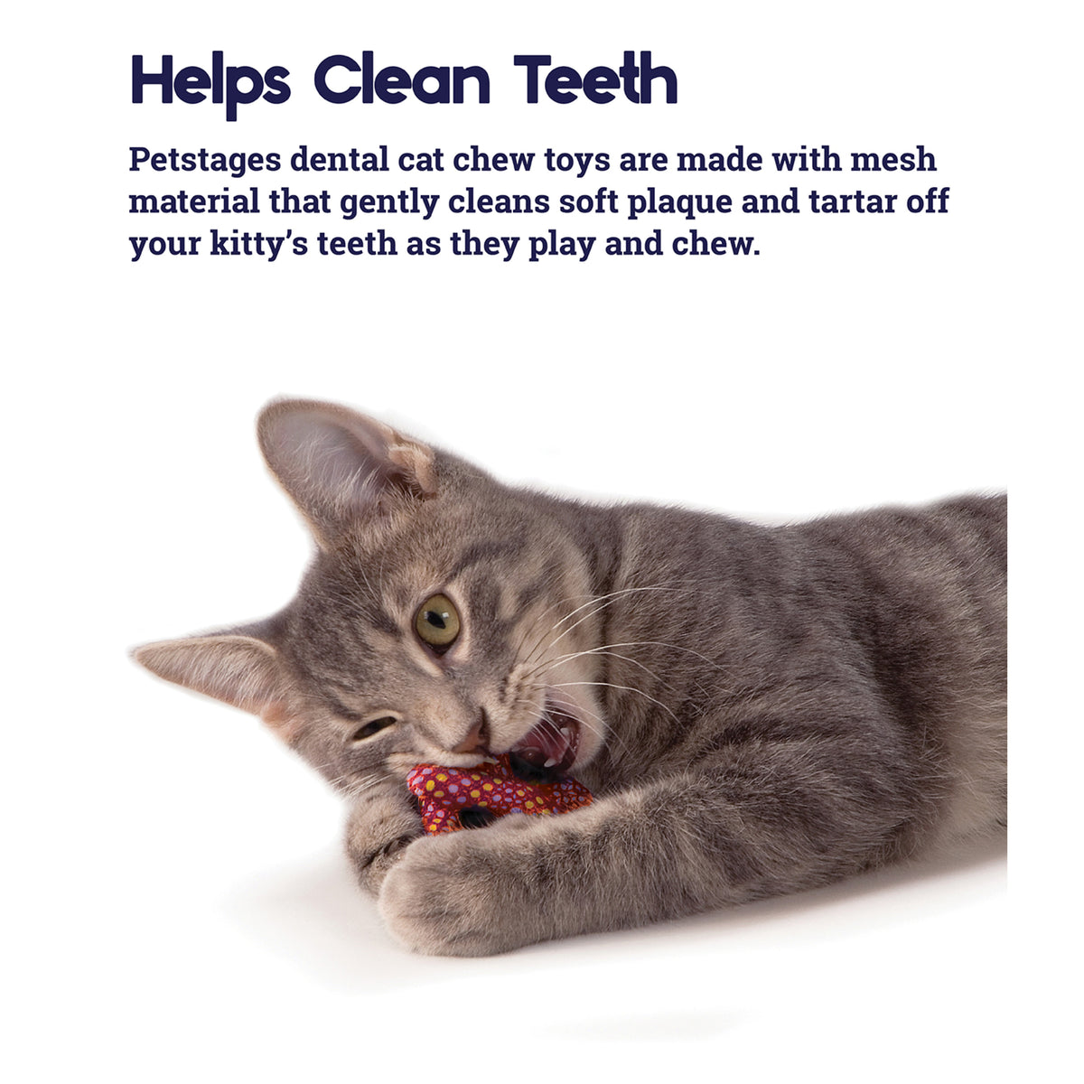 Catstages Catnip Plaque Away Pretzel Dental Cat Chew Toy