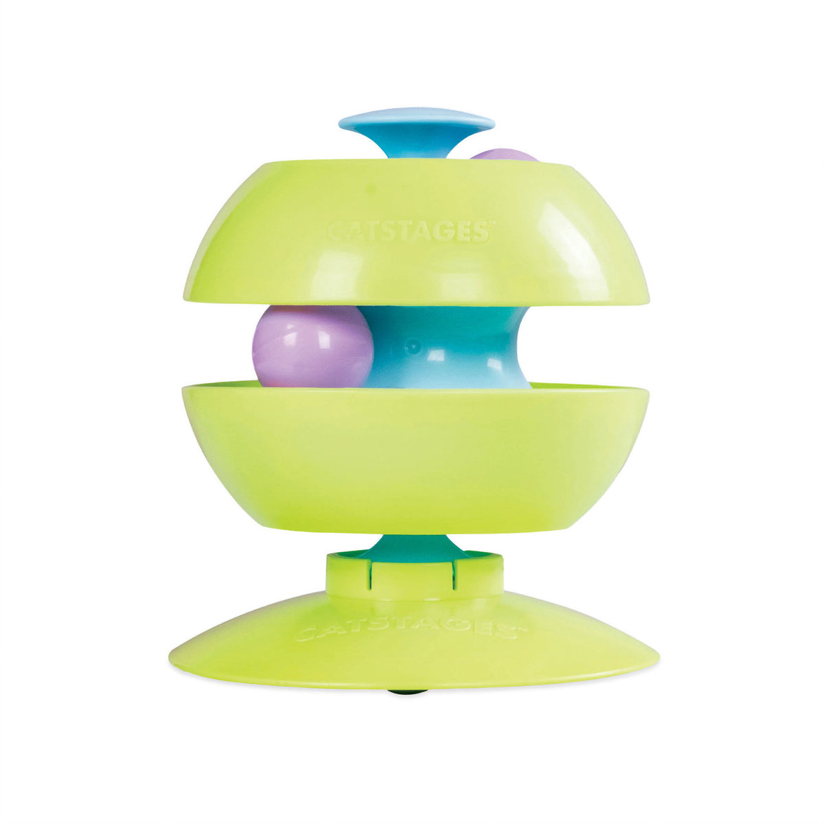 Catstages Twist-A-Ball Track Cat Toy Green
