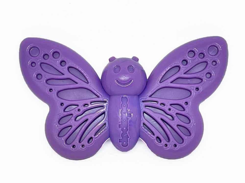 SodaPup Nylon Butterfly Durable Dog Chew Toy Purple 6.75"