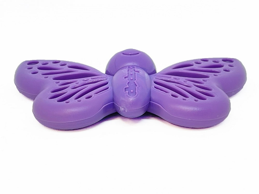 SodaPup Nylon Butterfly Durable Dog Chew Toy Purple 6.75"