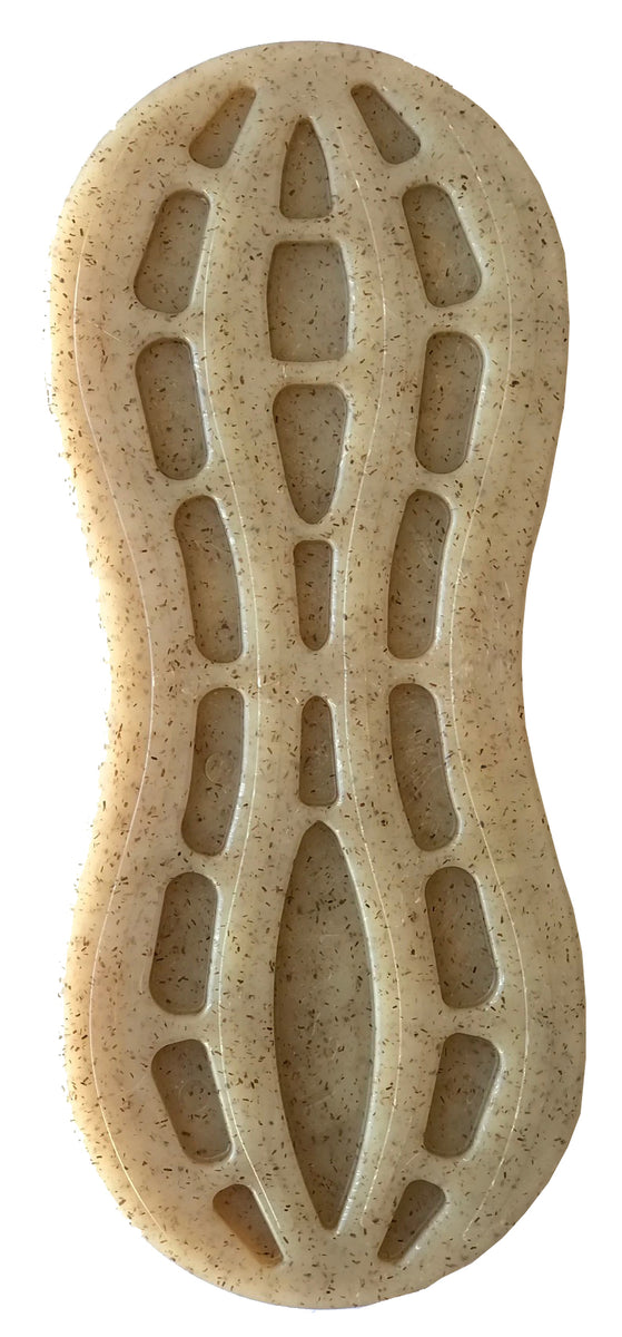 SodaPup Nylon Peanut Ultra Durable Dog Chew Toy Brown 7"