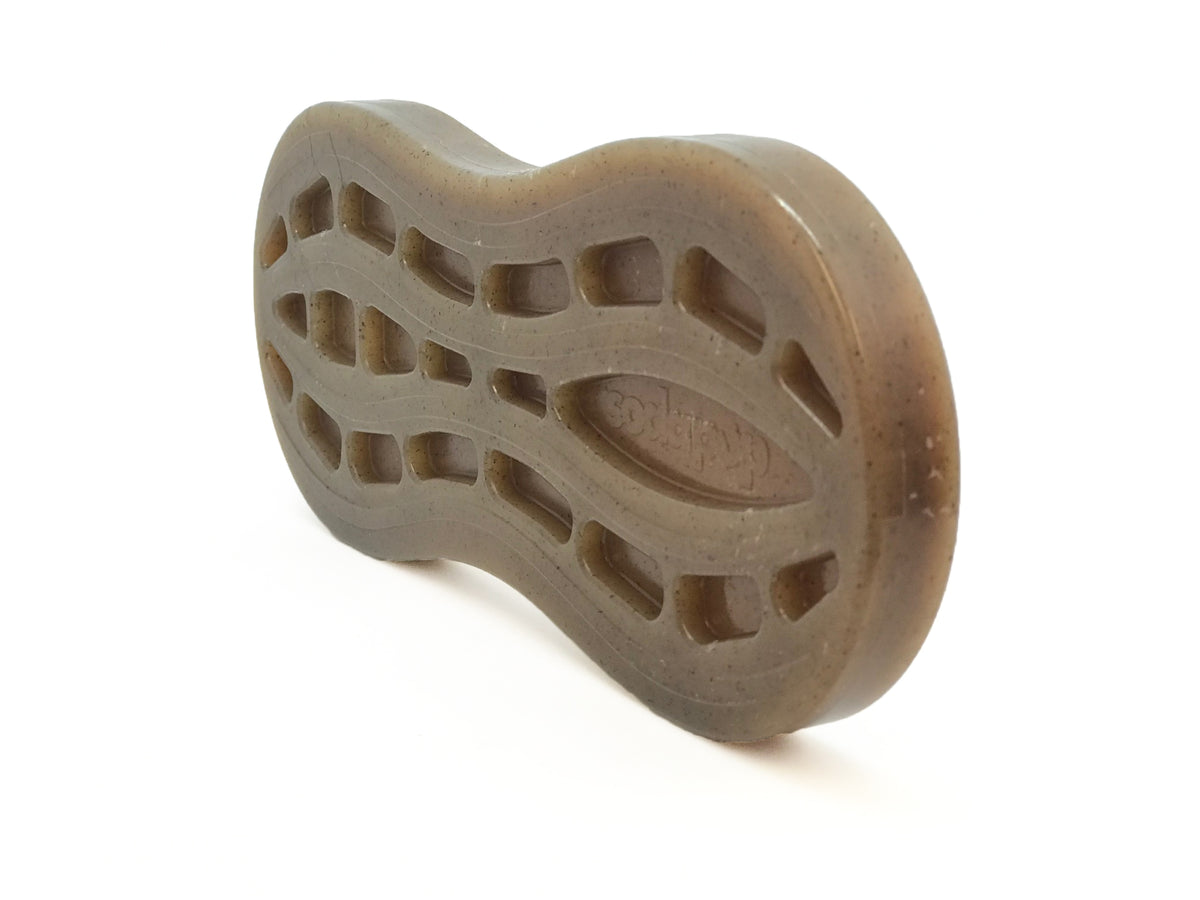 SodaPup Nylon Peanut Ultra Durable Dog Chew Toy Brown 7"