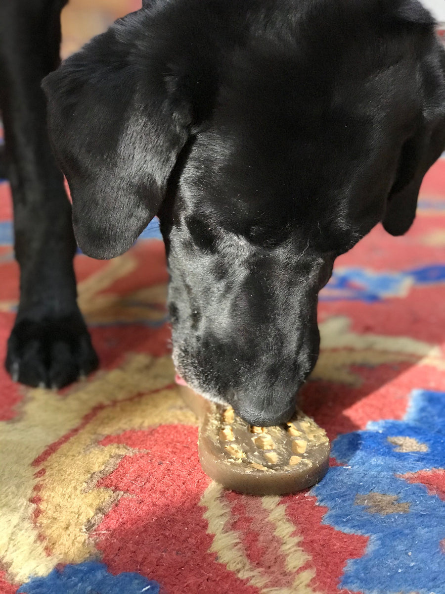 SodaPup Nylon Peanut Ultra Durable Dog Chew Toy Brown 7"