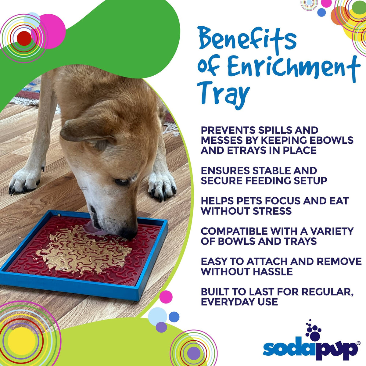 SodaPup Hold 'em Suction Cup Holder for EBowls, ETrays, and EMats