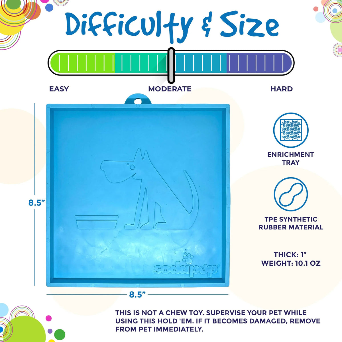 SodaPup Hold 'em Suction Cup Holder for EBowls, ETrays, and EMats