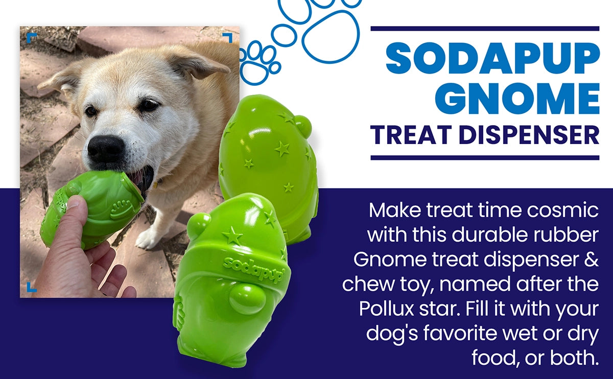SodaPup Gnome Treat Dispenser Dog Toy