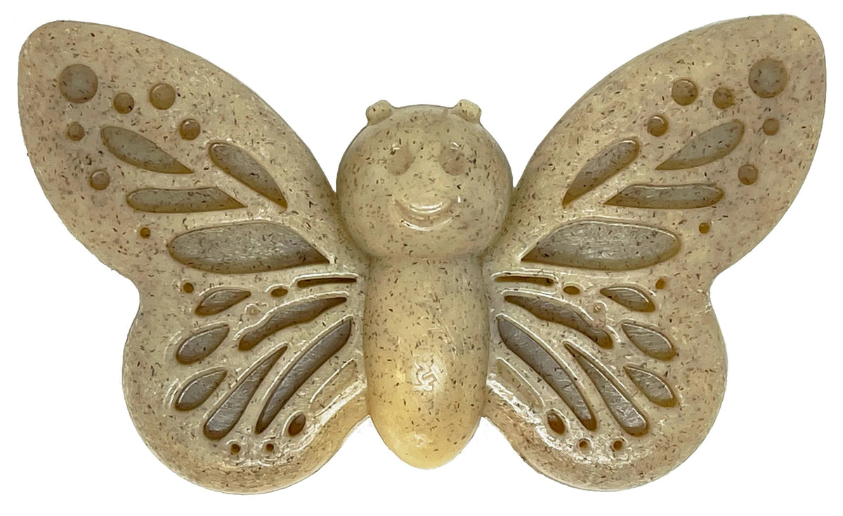 SodaPup Nylon Butterfly Dog Chew Toy Brown