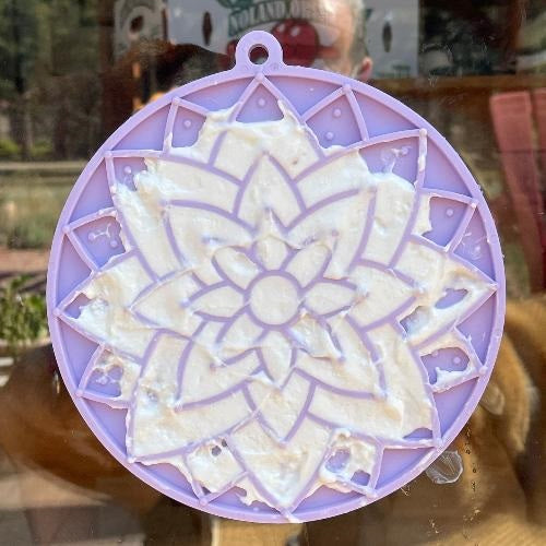 SodaPup TPE eMat Lotus Enrichment Lick Mat Pastel Purple