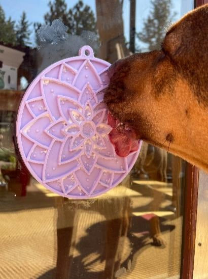 SodaPup TPE eMat Lotus Enrichment Lick Mat Pastel Purple
