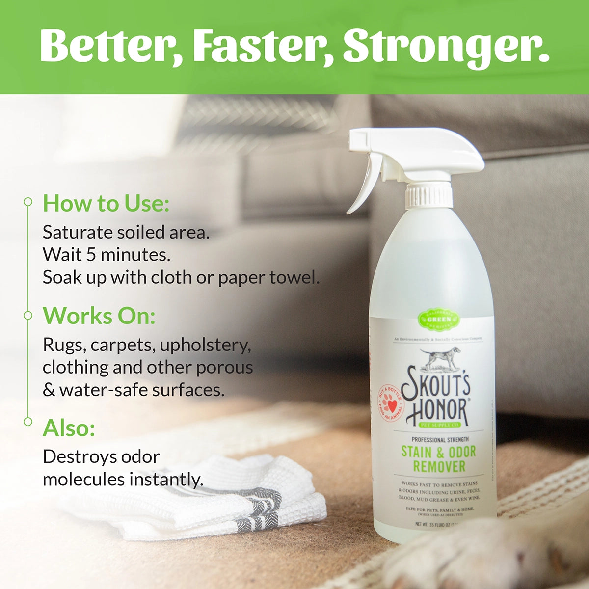 Skout's Honor Stain & Odor Remover 35 oz