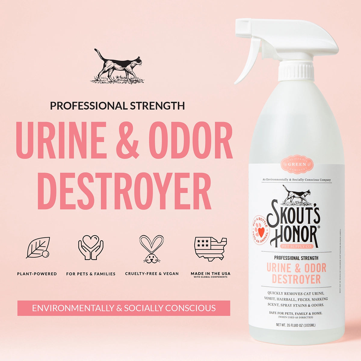 Skout's Honor Urine & Odor Destroyer 35 oz