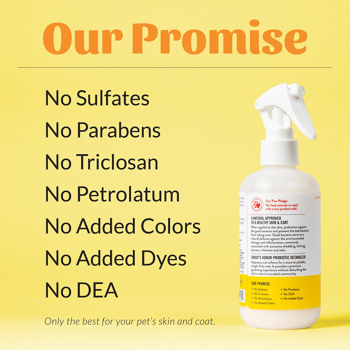 Skout's Honor Probiotic Daily Use Detangler Honeysuckle 8 oz