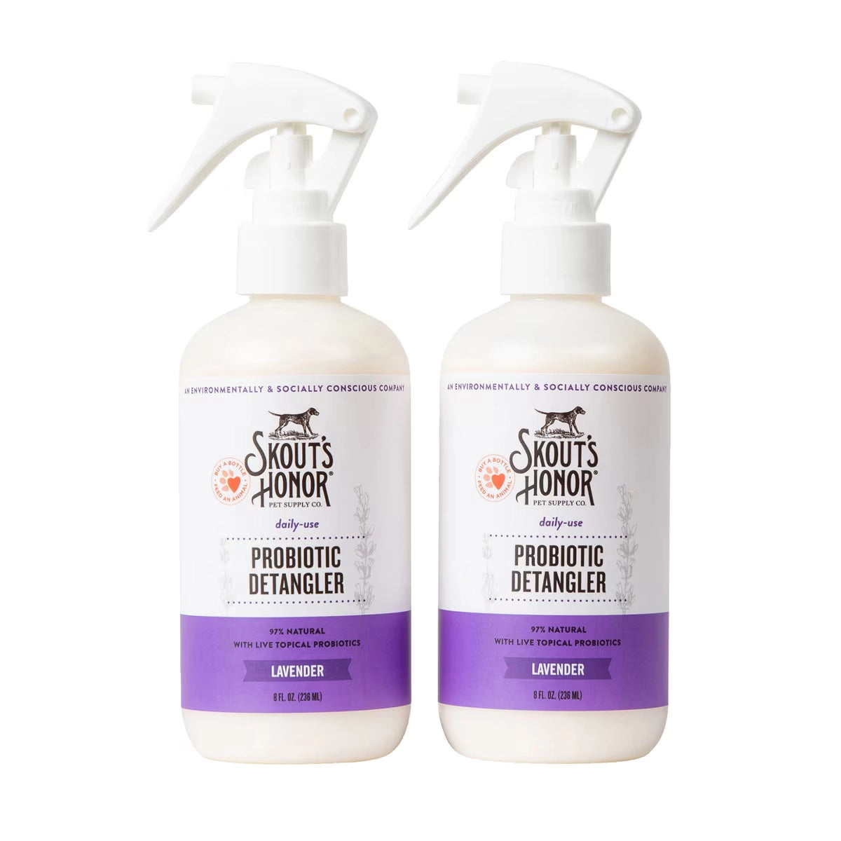 Skout's Honor Probiotic Daily Use Detangler Lavender 8 oz