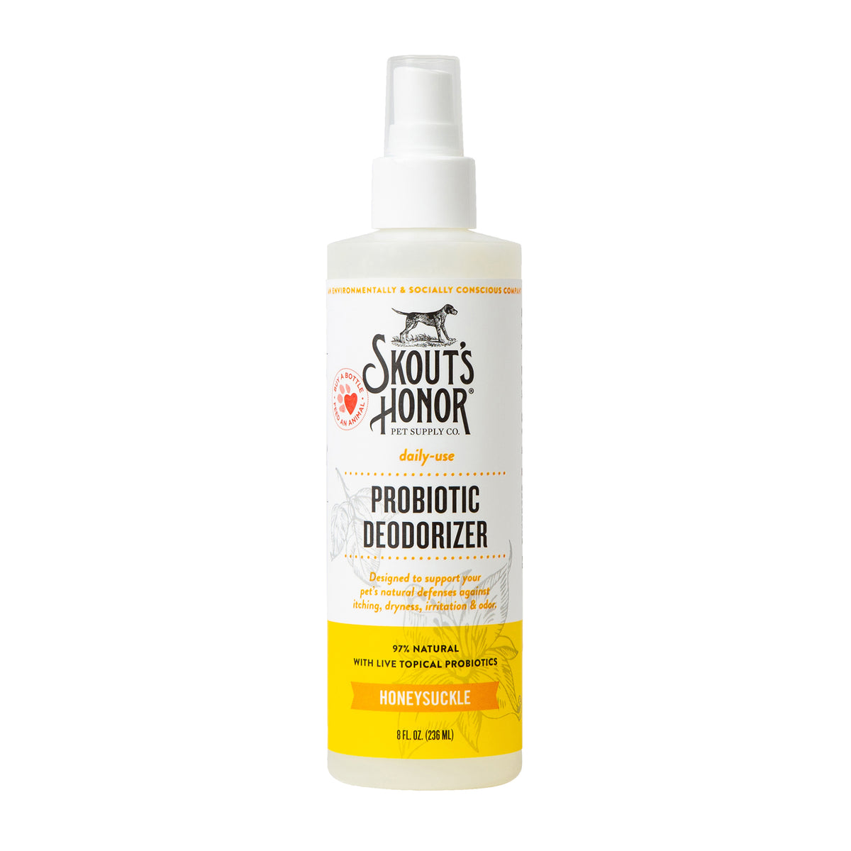 Skout's Honor Probiotic Daily Use Deodorizer Honeysuckle 8 oz