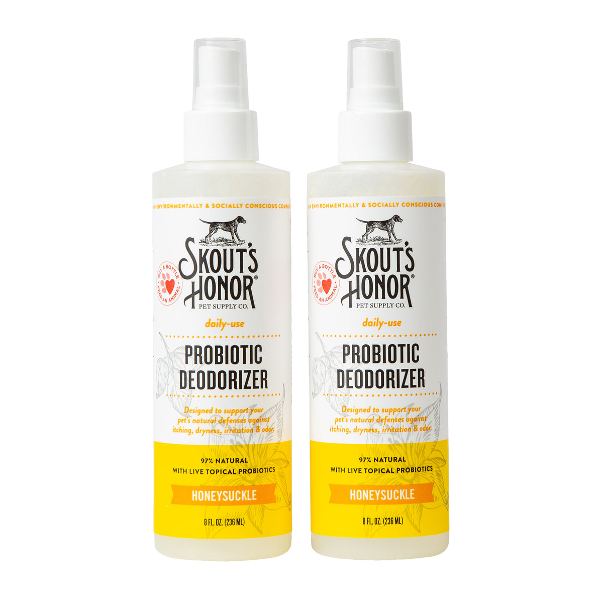 Skout's Honor Probiotic Daily Use Deodorizer Honeysuckle 8 oz