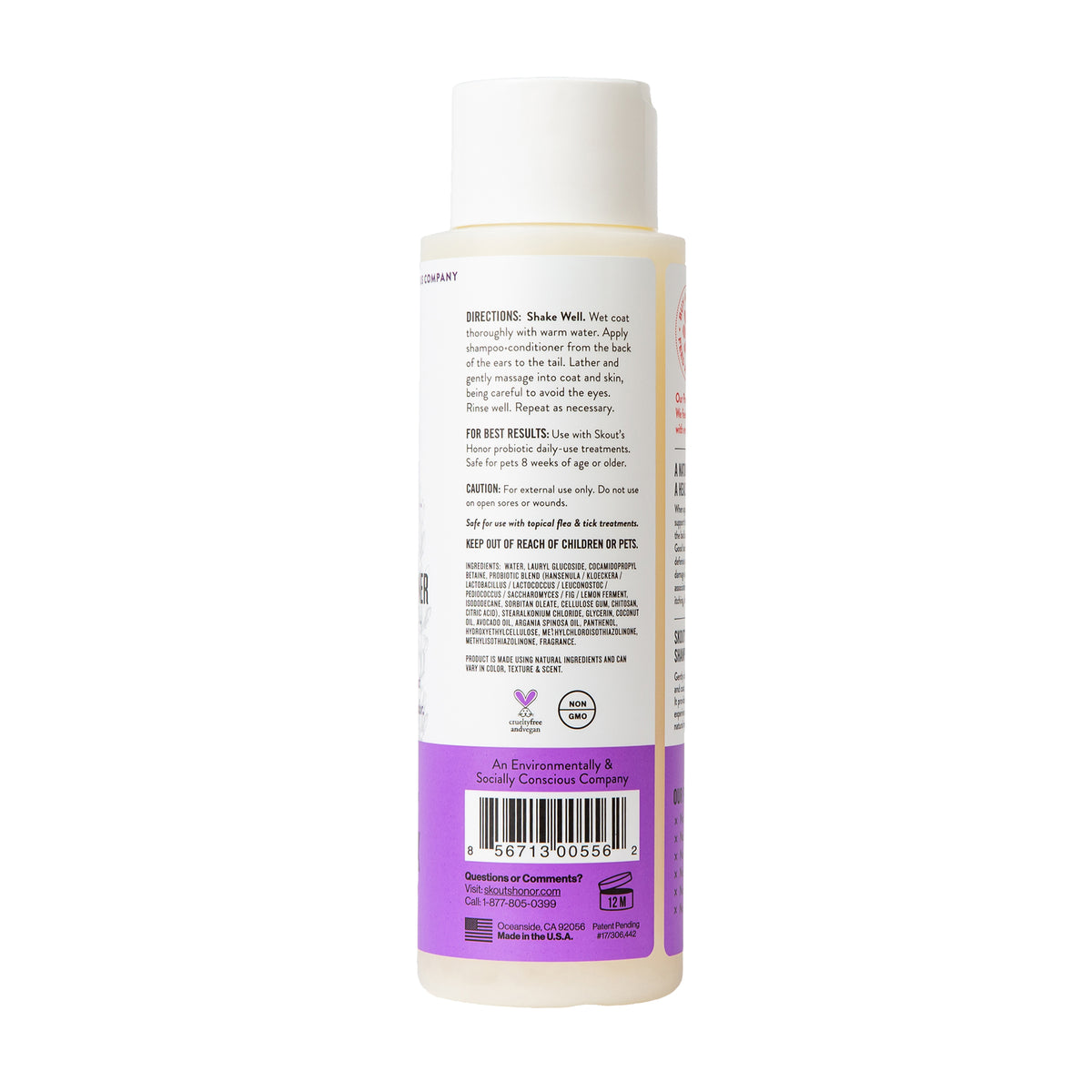 Skout's Honor Probiotic Shampoo + Conditioner Lavender 16 oz