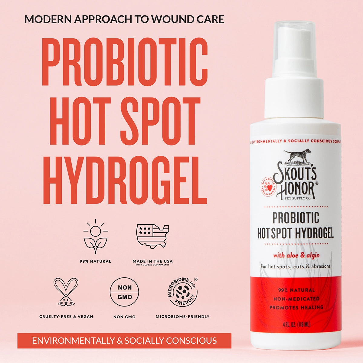 Skout's Honor Probiotic Hot Spot Hydrogel 4 oz