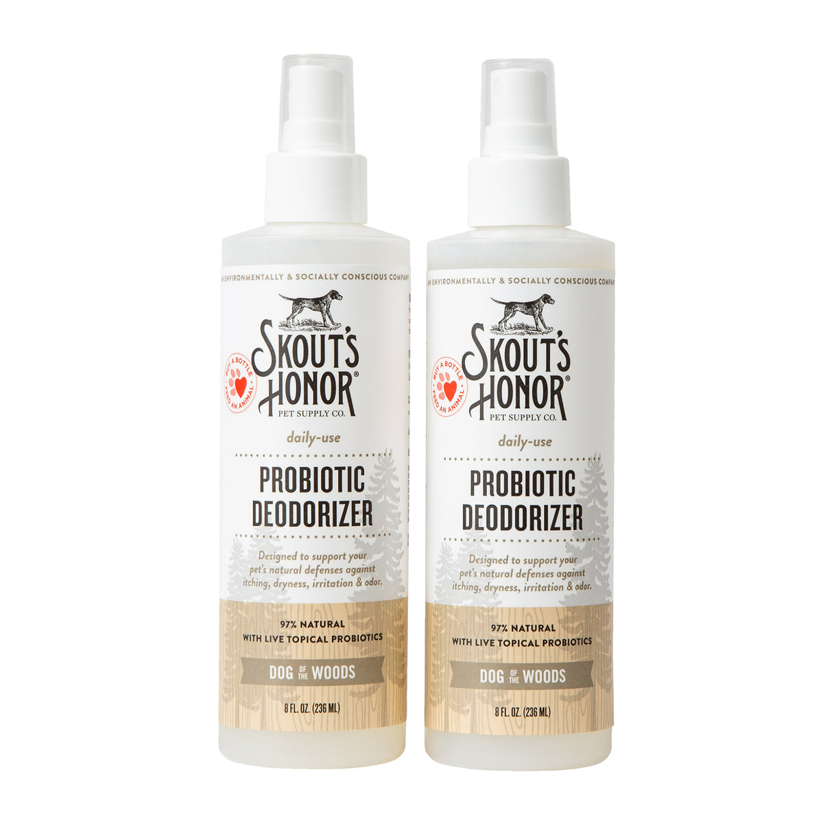 Skout's Honor Probiotic Daily Use Deodorizer Dog of the Woods 8 oz