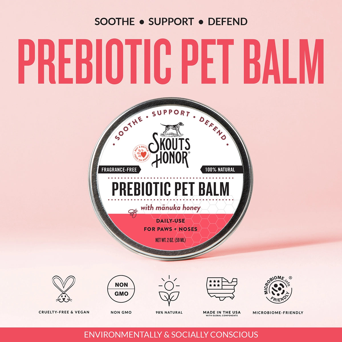Skout's Honor Prebiotic Pet Balm 2 oz