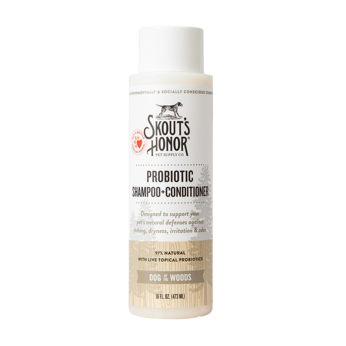 Skout's Honor Probiotic Shampoo + Conditioner Dog of the Woods 16 oz
