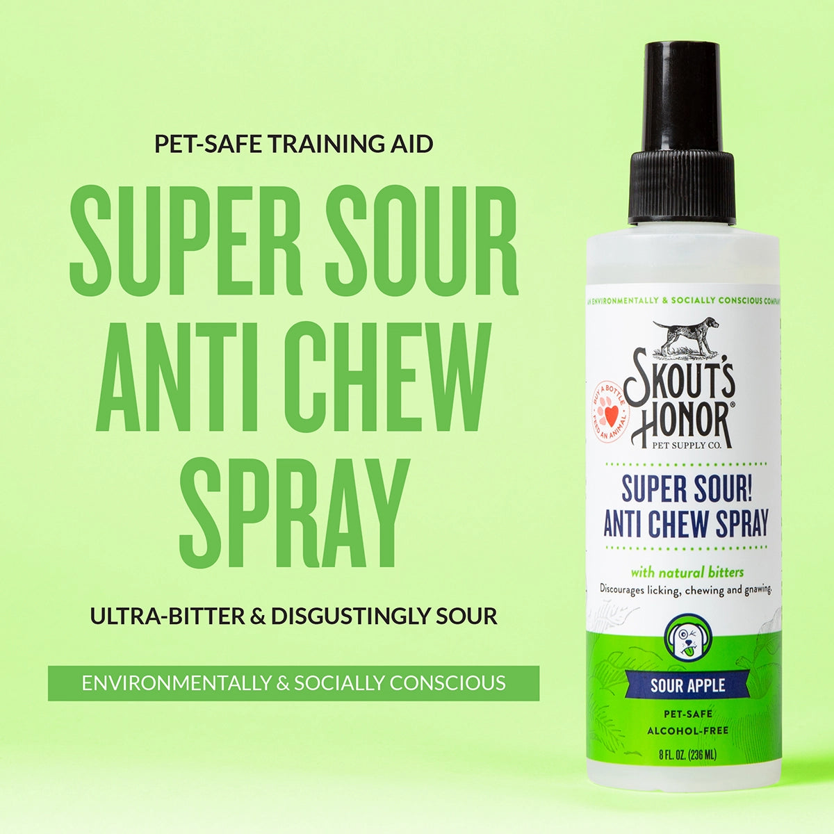 Skout's Honor Super Sour! Anti Chew Spray 8 oz